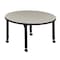 Regency Round Mobile Tables, 36 W, 36 L, 23-34 H, Wood, Metal, Maple TB36RNDPLAPCBK - alternate 5